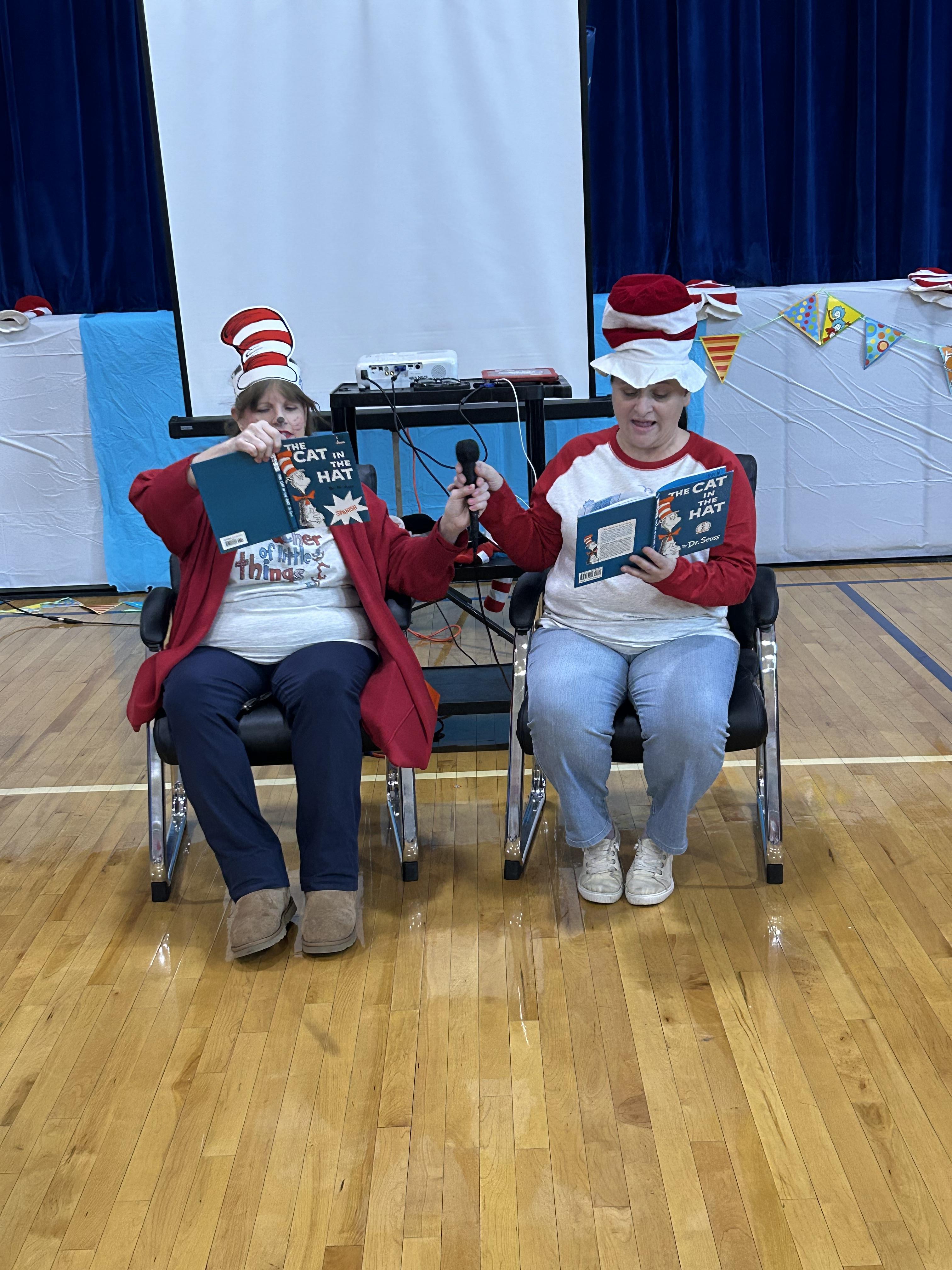 Celebrating Read Across America at the Washington School
