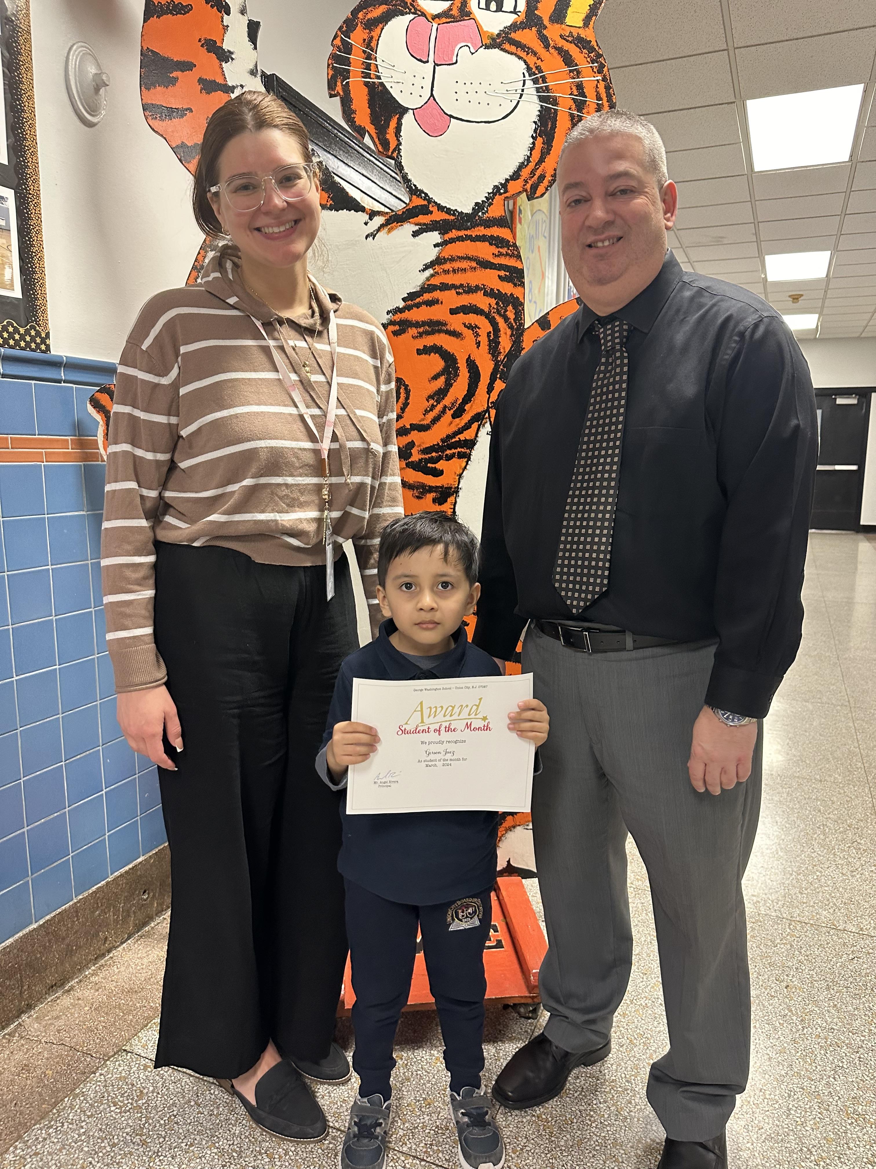 Washington School March 2024 Students of The Month