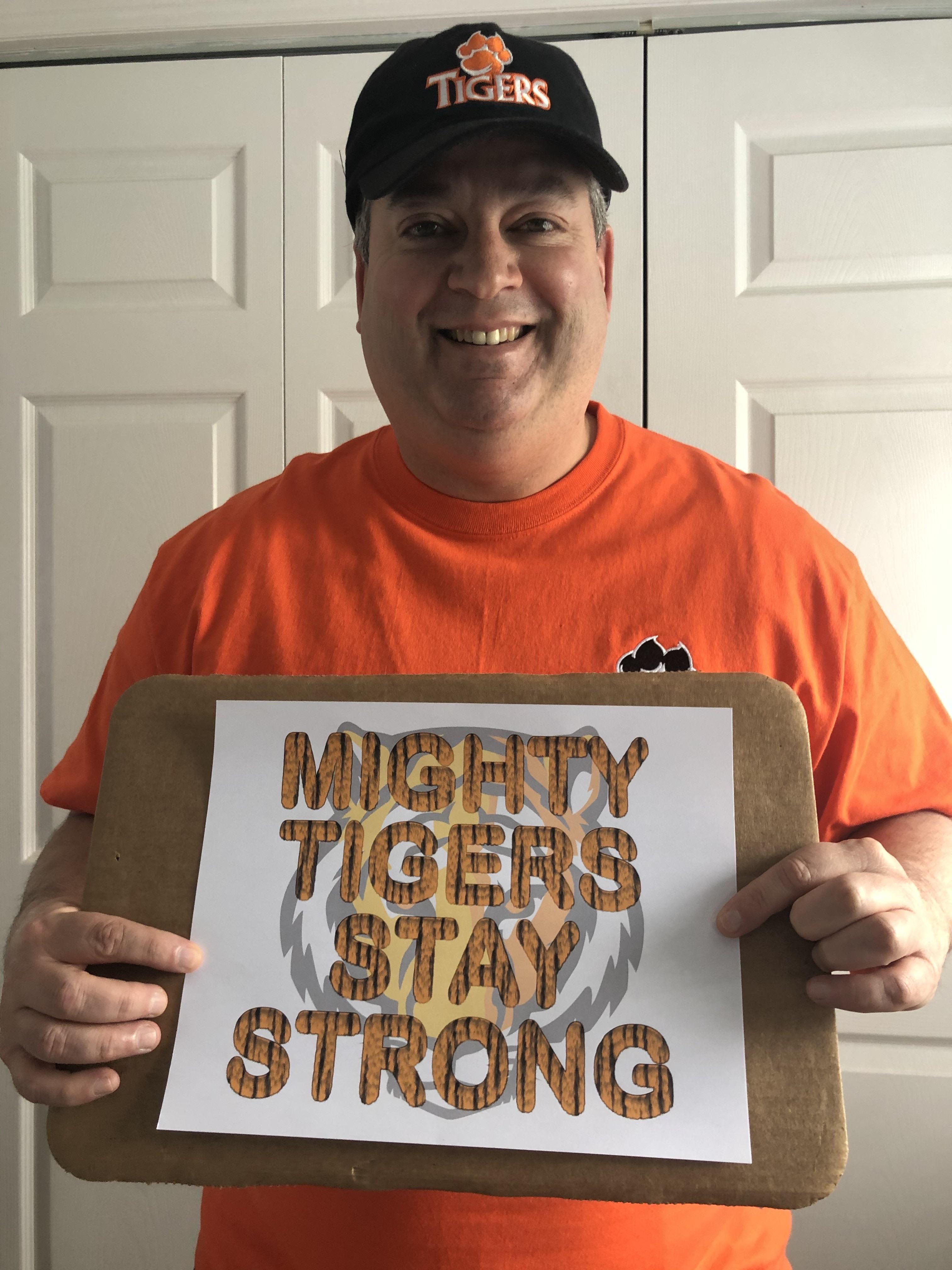 Principal Rivera with Tiger's stay strong 
