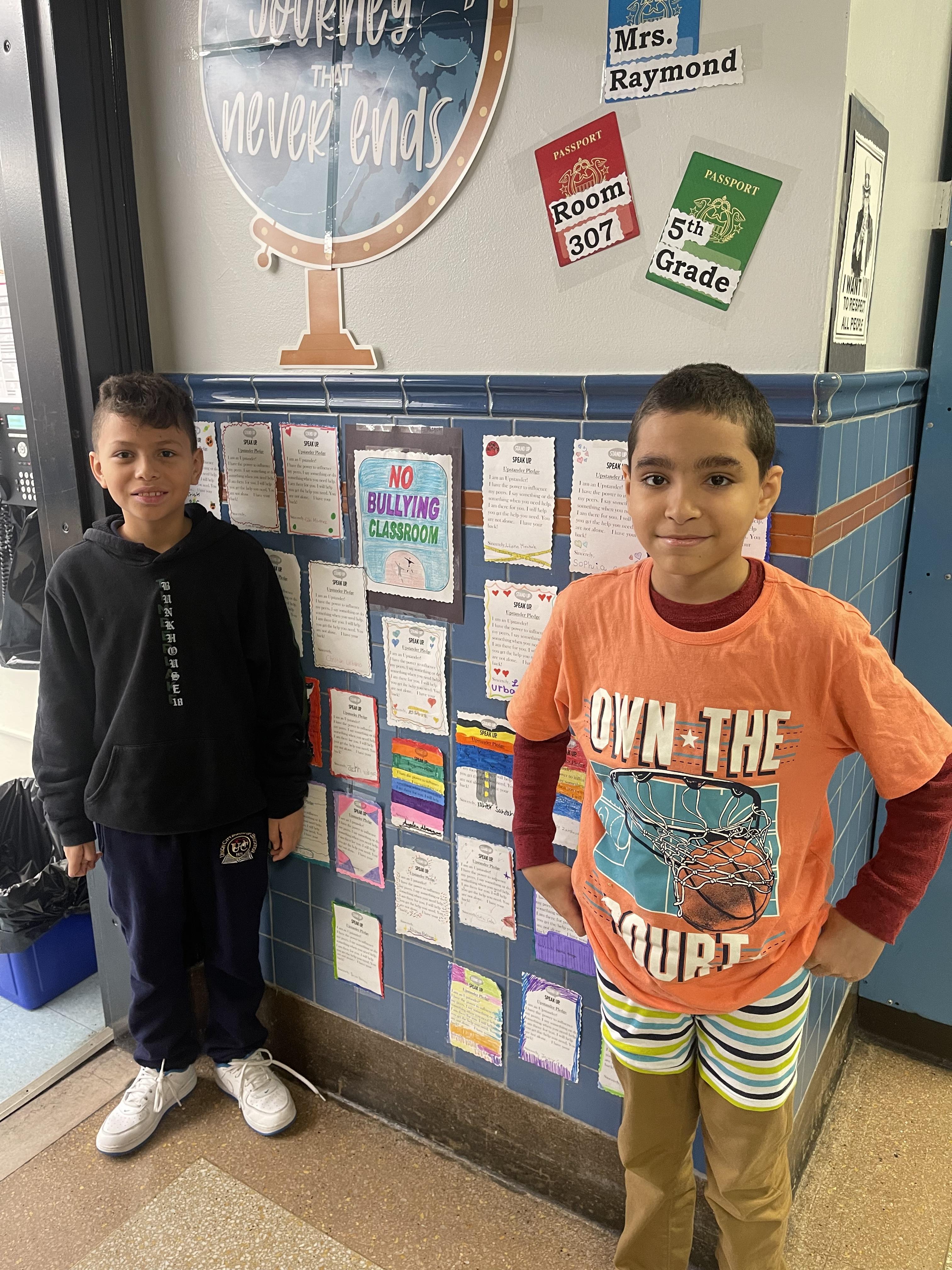 Students posing during the Week of Respect
