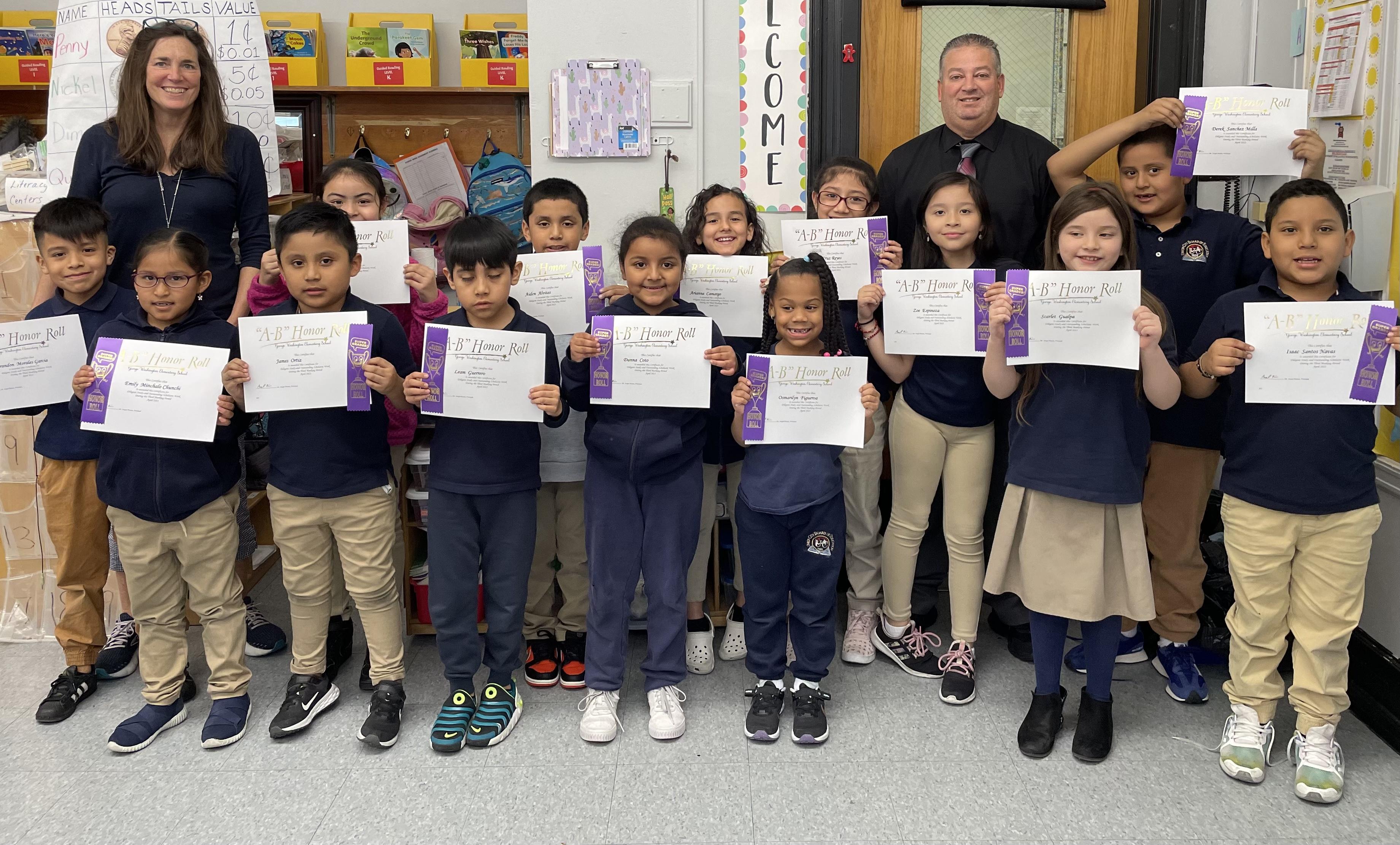 3rd Marking Period Honor Roll at the Washington School